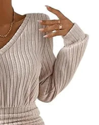 Ever Elegant Wear Mini V-shaped Dress